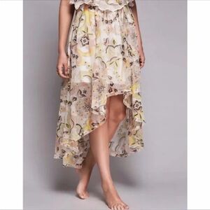 Free People Falling Skies Hi Lo Maxi Skirt